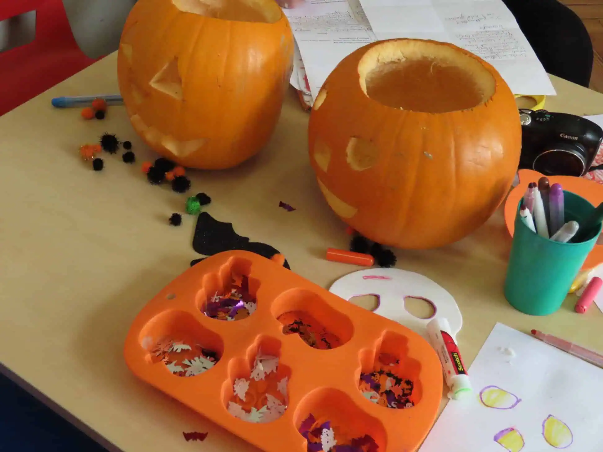 Pumpkins readyfor decorating