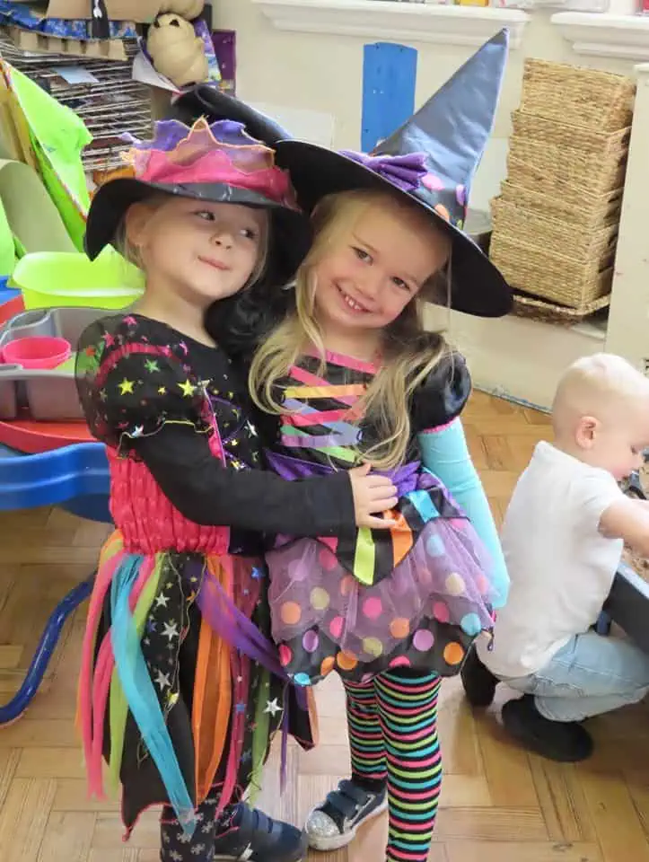 Halloween with friends at Monkey Puzzle Tatsfield