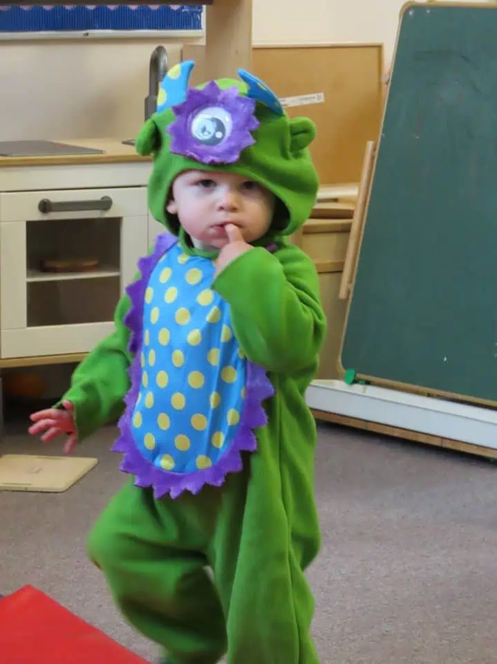 Fancy dress for Halloween at Monkey Puzzle Tatsfield